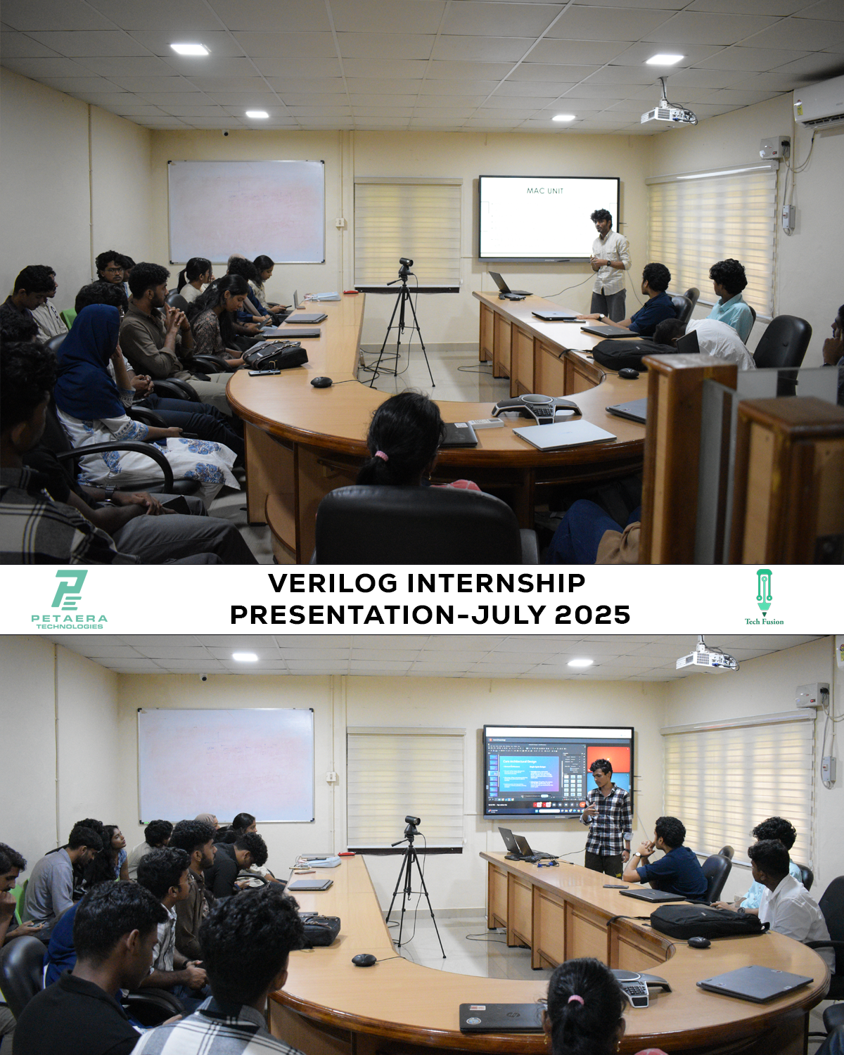 Verilog internship final presentation cover